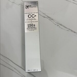 IT Cosmetics CC+ Cream SPF 50+ in Silver Packaging